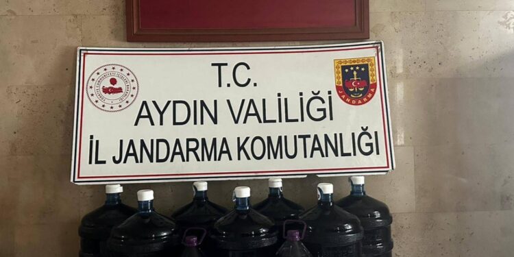 Germencik’te kaçak alkol operasyonu