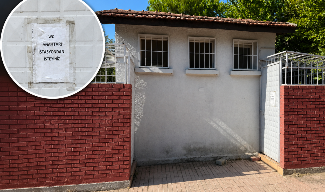 Germencik’te tuvalet var ama girmek yasak Aydın’ın Germencik ilçesinde TCDD’ye ait olduğu belirtilen umumi tuvaletlerin kilitli