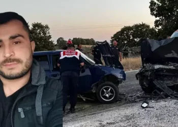 İki otomobil kafa kafaya çarpıştı 1 ölü, 3 yaralı