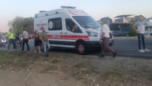 Aydın’ın Efeler İlçesinde incir bahçesinden dönen Pakize Aydın (64) tren