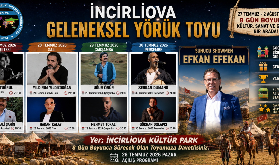 Aydın Dünya Efeleri Yörük Türkmen Federasyonu himayesinde düzenlenecek İncirliova Geleneksel