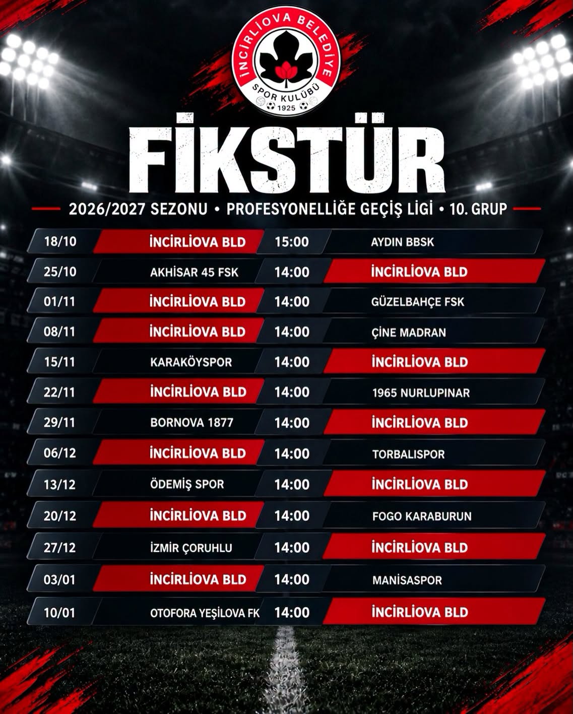 Incirliova Belediyespor lige Aydin derbisiyle basliyor Incirliova Belediyespor lige Aydin derbisiyle basliyor