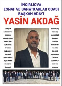 İncirliova’da 25 yıllık esnaf, Esnaf Odası’na talip oldu