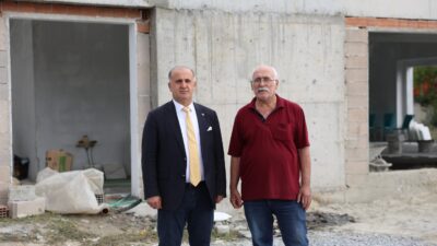 İncirliova Belediye Başkanı Aytekin Kaya, Gerenkova Mahallesi’nde yapımı devam eden