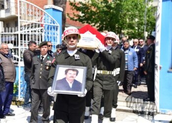 İncirliova’da Kıbrıs Gazisi askeri törenle uğurlandı