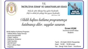 İncirliova’da bir ilk Ahilik Haftası kutlanacak (2)