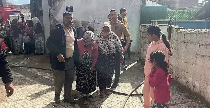 İncirliova'da hayatını komşuları kurtardı (2)