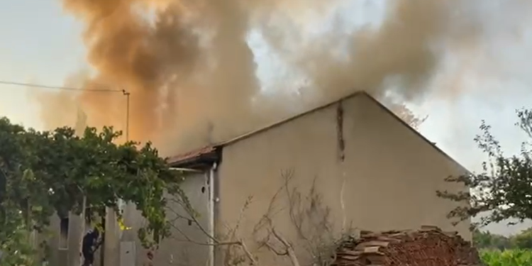 İncirliova’da metruk evde yangın paniği (2)