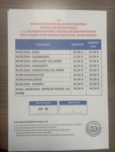 İncirliova’da toplu taşıma ücretleri ne kadar oldu