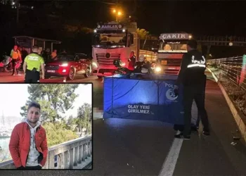 İş makinesine arkadan çarpan motosikletin sürücüsü öldü