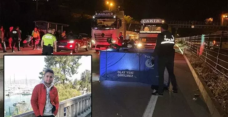 İş makinesine arkadan çarpan motosikletin sürücüsü öldü