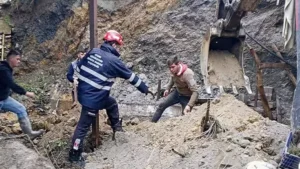 İstinat duvarı çöktü altında kalan koyunlar öldü İstinat duvarı çöktü altında kalan koyunlar öldü