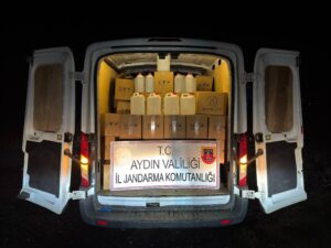 Germencik'te 1600 litre sahte alkol ele geçirildi