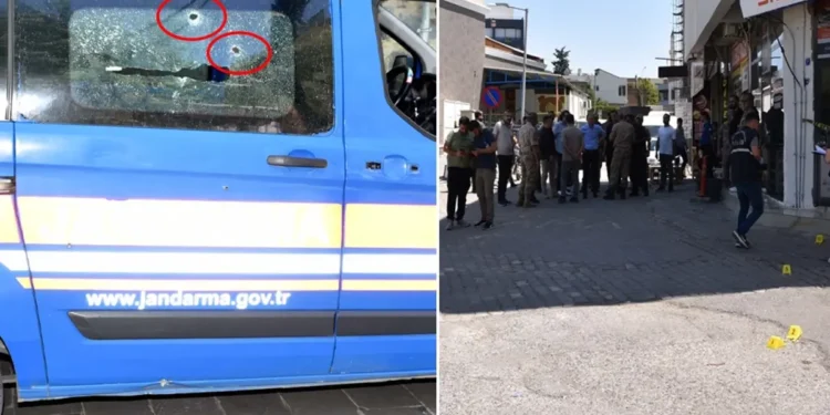 Jandarma aracına kurşun yağdırdılar