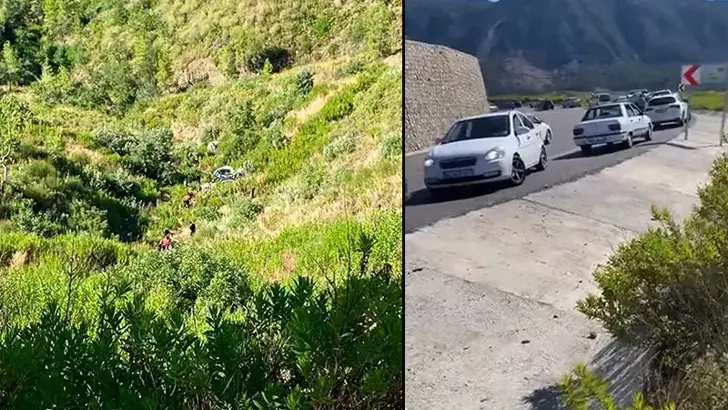 Antalya'nın Manavgat ilçesinde uçuruma yuvarlanan kamyonetteki aynı aileden 5 kişi