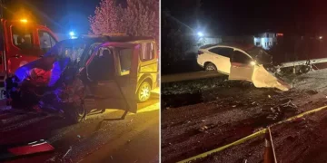 Katliam gibi kaza 3 ölü, 2 yaralı