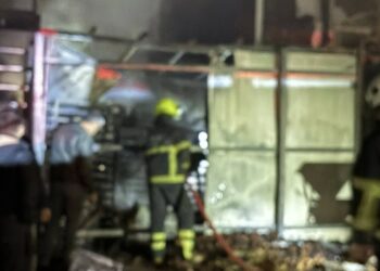 Koçarlı’da Çam Fıstığı işletmesinde korkutan yangın (1)