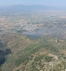 Koçarlı’da arazideki yangın 1,5 saatte söndürüldü