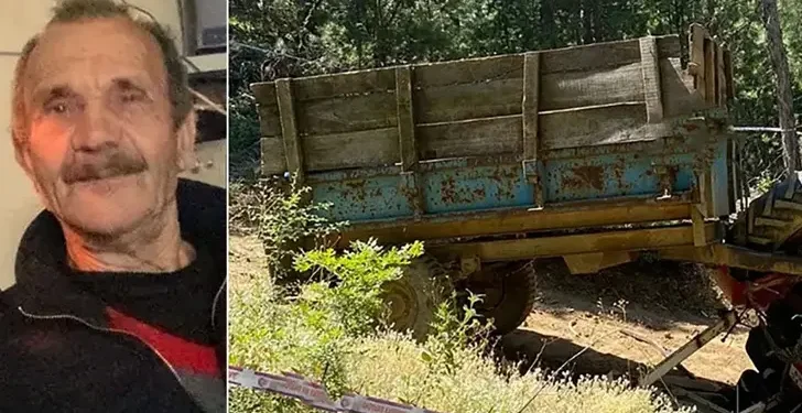 Kontrolden çıkan traktör can aldı