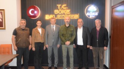 AYESOB Başkanı Muhammet Ali Künkcü ve beraberindeki heyet, Söke Belediye