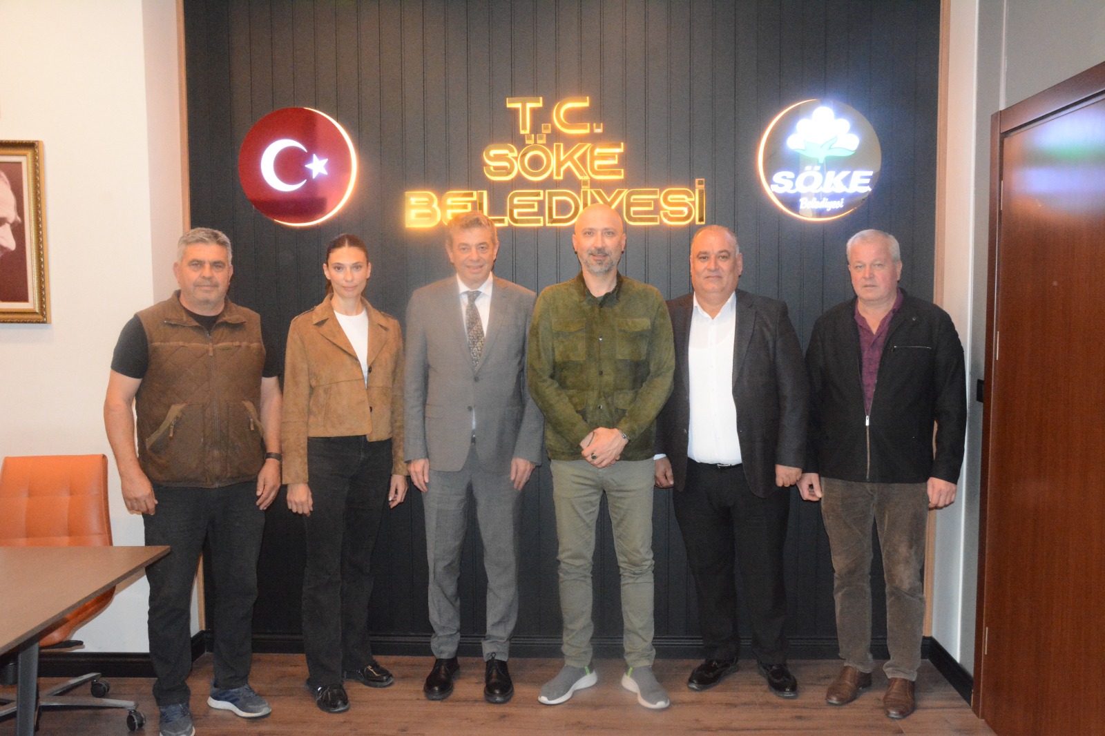 AYESOB Başkanı Muhammet Ali Künkcü ve beraberindeki heyet, Söke Belediye
