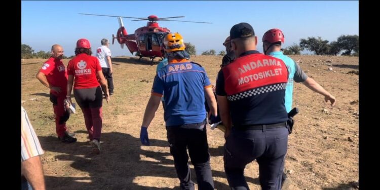 Kuşadası’nda Yelken Kanat düştü; 1 yaralı