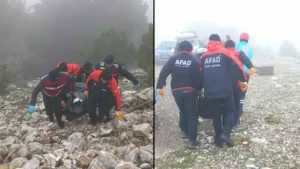 Kuşadası’nda uçurumda erkek cesedi bulundu