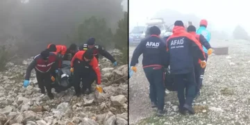 Kuşadası’nda uçurumda erkek cesedi bulundu