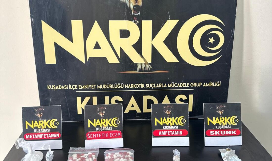 Kuşadası’nda polis ekiplerinin düzenlediği uyuşturucu operasyonunda 2 şüpheli yakalandı. Şüphelilerin