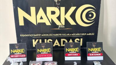 Kuşadası’nda polis ekiplerinin düzenlediği uyuşturucu operasyonunda 2 şüpheli yakalandı. Şüphelilerin