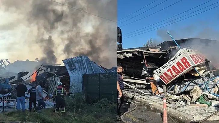 Kuşadası’ndaki pazar yangınının nedeni sır oldu Aydın'ın Kuşadası ilçesinde 75 kiracının bulunduğu Aykuştur Pazarı'nda geçen hafta