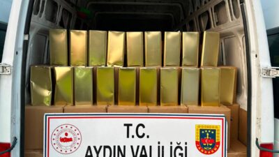 Aydın’ın Kuyucak ilçesinde jandarma ekiplerince durdurulan bir araçta, piyasaya sürülmek