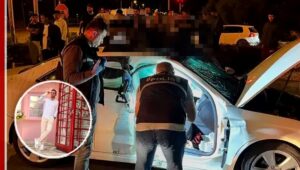 Motosiklet sürücüsü otomobilin üzerine savrulup can verdi Motosiklet sürücüsü otomobilin üzerine savrulup can verdi