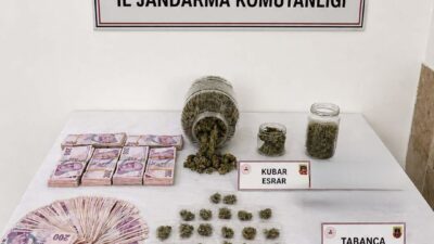 Aydın’ın Nazilli ilçesinde jandarma ekiplerinin uyuşturucu ticaretine yönelik yürüttüğü çalışma