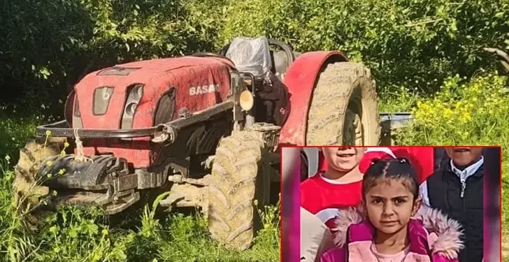 Nur babasının kullandığı traktörün altında kaldı