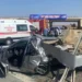 Otomobil, bariyerlere çarptı 1 ölü, 4 yaralı