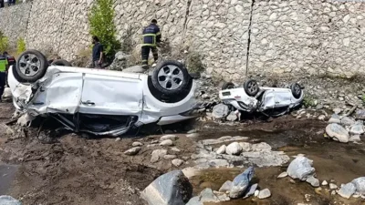 Adana’nın Aladağ ilçesinde dereye uçan otomobildeki 2 kişi öldü, 1