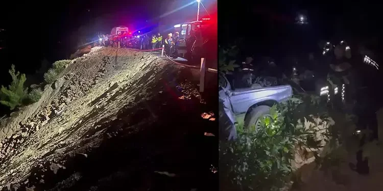Otomobil uçuruma yuvarlandı 5 ölü