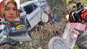 Otomobille çarpışan çift dere yatağında can verdi Otomobille çarpışan çift dere yatağında can verdi