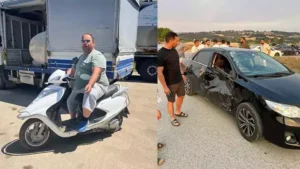 Otomobille çarpışan motosikletin sürücüsü öldü