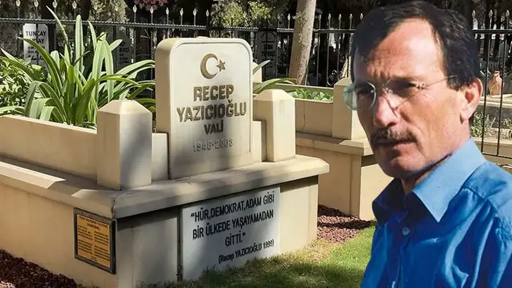 Recep Yazıcıoğlu Söke’de mezarı başında anıldı Merhum Vali Recep Yazıcıoğlu, ölümünün 23’üncü yıl dönümünde bir dönem görev yaptığı Aydın'ın Söke ilçesinde