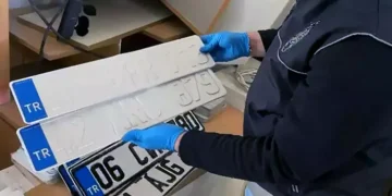 Sahte plaka basıp, satan şüphelilere operasyon; 4 tutuklama