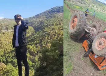 Şarampole devrilen traktörün sürücüsü öldü