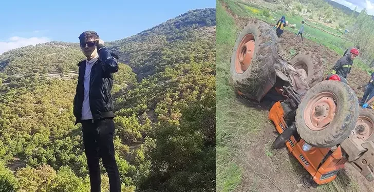 Şarampole devrilen traktörün sürücüsü öldü