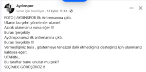 Sezonu Serçeköy’de açan Aydınspor taraftarı tepkili