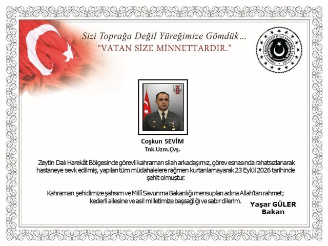 Sinirimizdan aci haber 1 askerimiz sehit oldu Sinirimizdan aci haber 1 askerimiz sehit oldu
