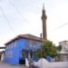 Sınırteke Camisi yenilendi Dış cephe maviye boyandı (1)