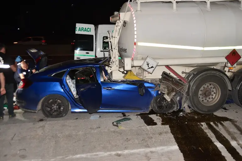 Tankerin altına girdi Baba öldü, 2 çocuğu yaralandı (1)