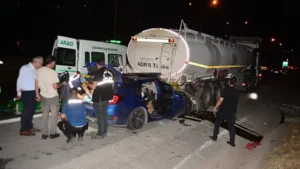 Tankerin altına girdi Baba öldü, 2 çocuğu yaralandı (2)