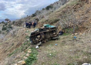 Tarım Işçilerini Taşıyan Cip Uçuruma Düştü 1 ölü 6 Yaralı